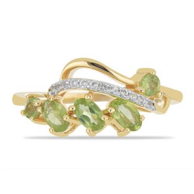 BUY 925 STERLING SILVER PERIDOT GEMSTONES RING